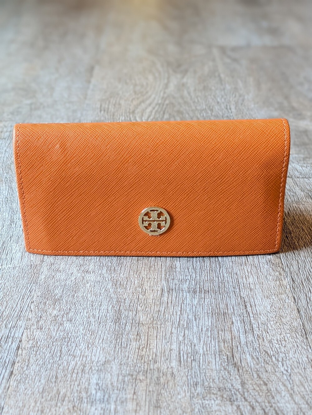 Tory Burch Saffiano Leather Camel Tan Sunglasses Case